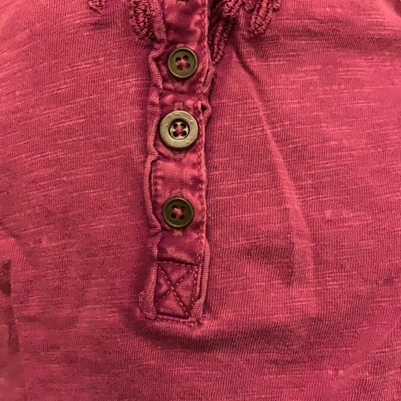 Free People We The Free Long Sleeve Henley Size S - Picture 4 of 5